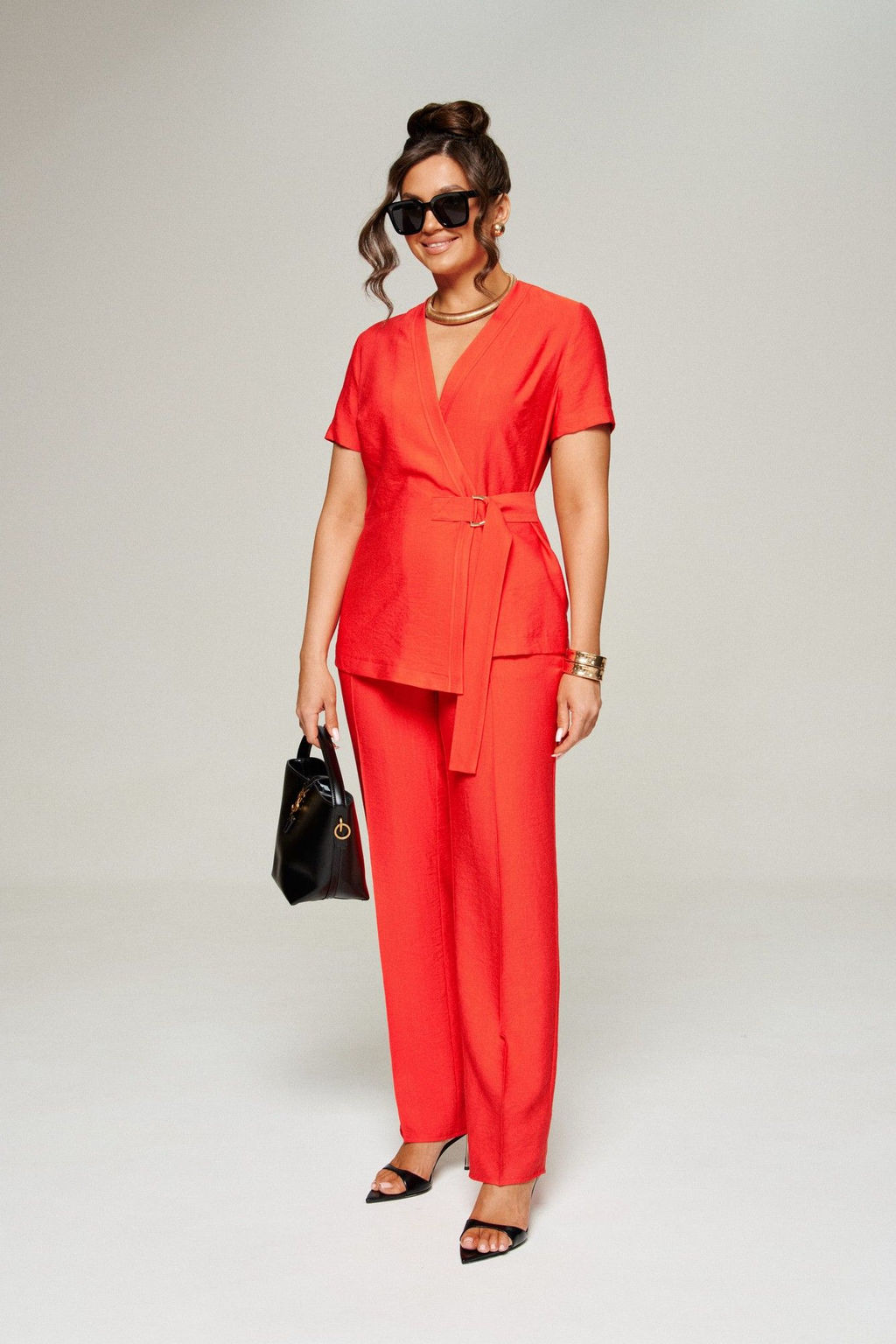 Костюм 6308 алый, Брюки, Жакет - B&F фото 2