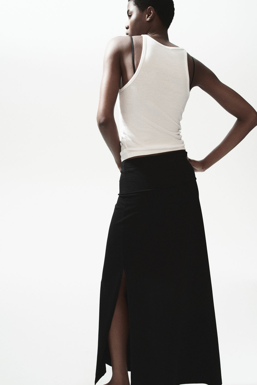 Falda de algod?n con cintura plegable - H&m фото 6