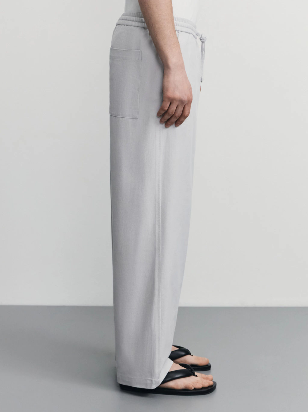 Брюки relax со льном / Zarina  фото 4