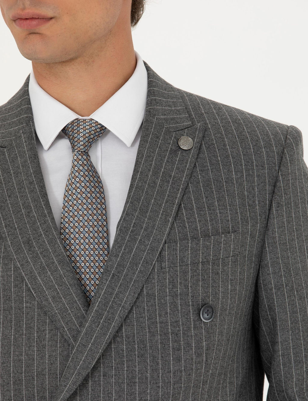Kruvaze _izgili F_me Ekstra Slim Fit Tak_m Elbise