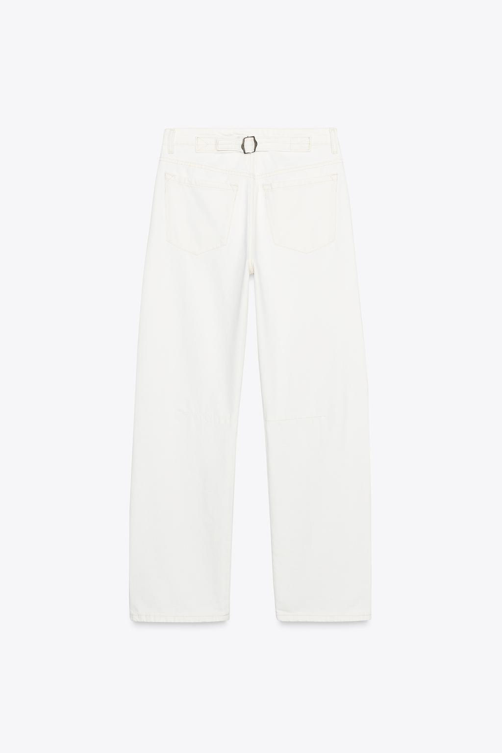 TRF SLOUCHY BELT LOOP MID-WAIST JEANS - Zara фото 8