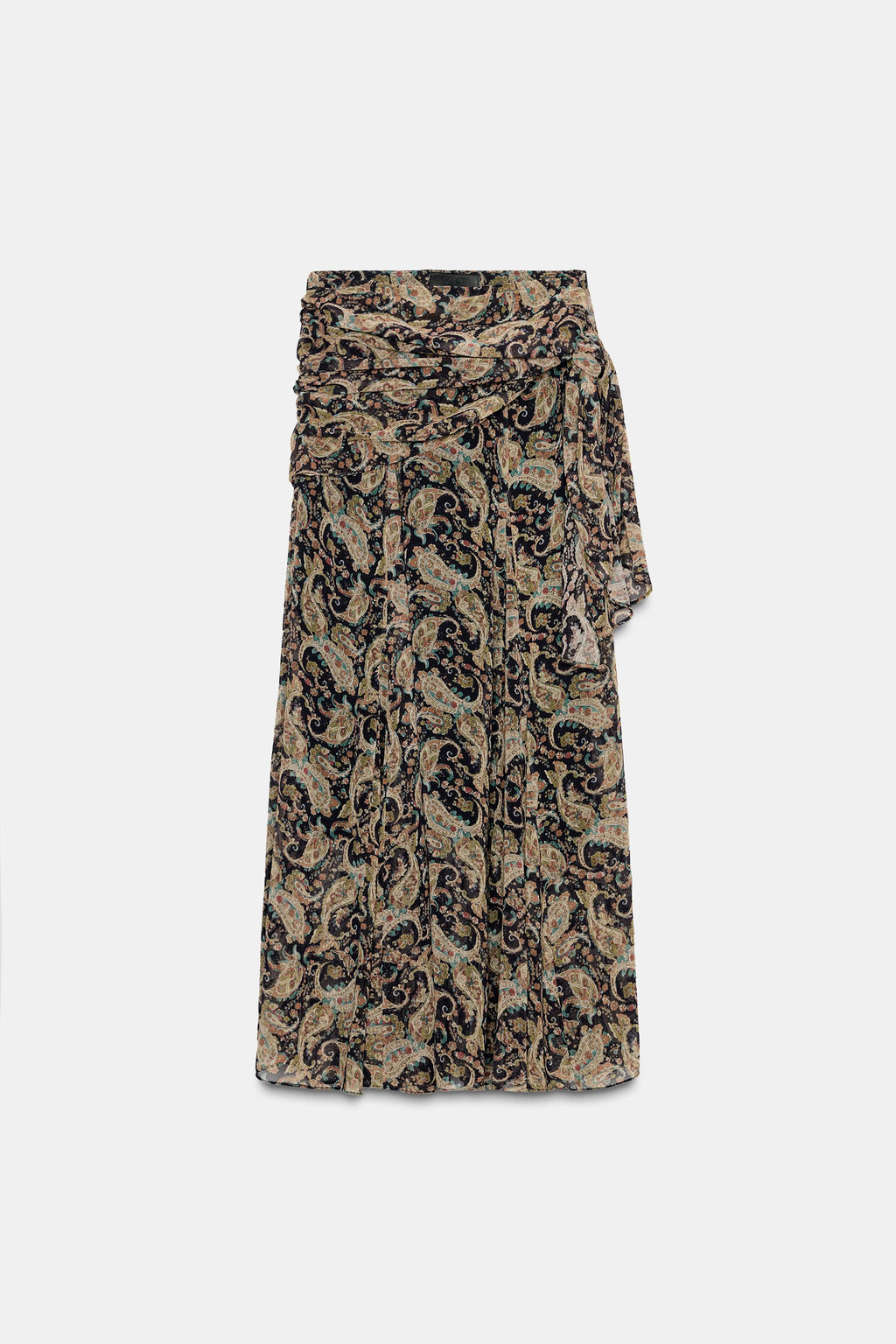 ZW COLLECTION PAISLEY LONG SKIRT - Zara фото 5