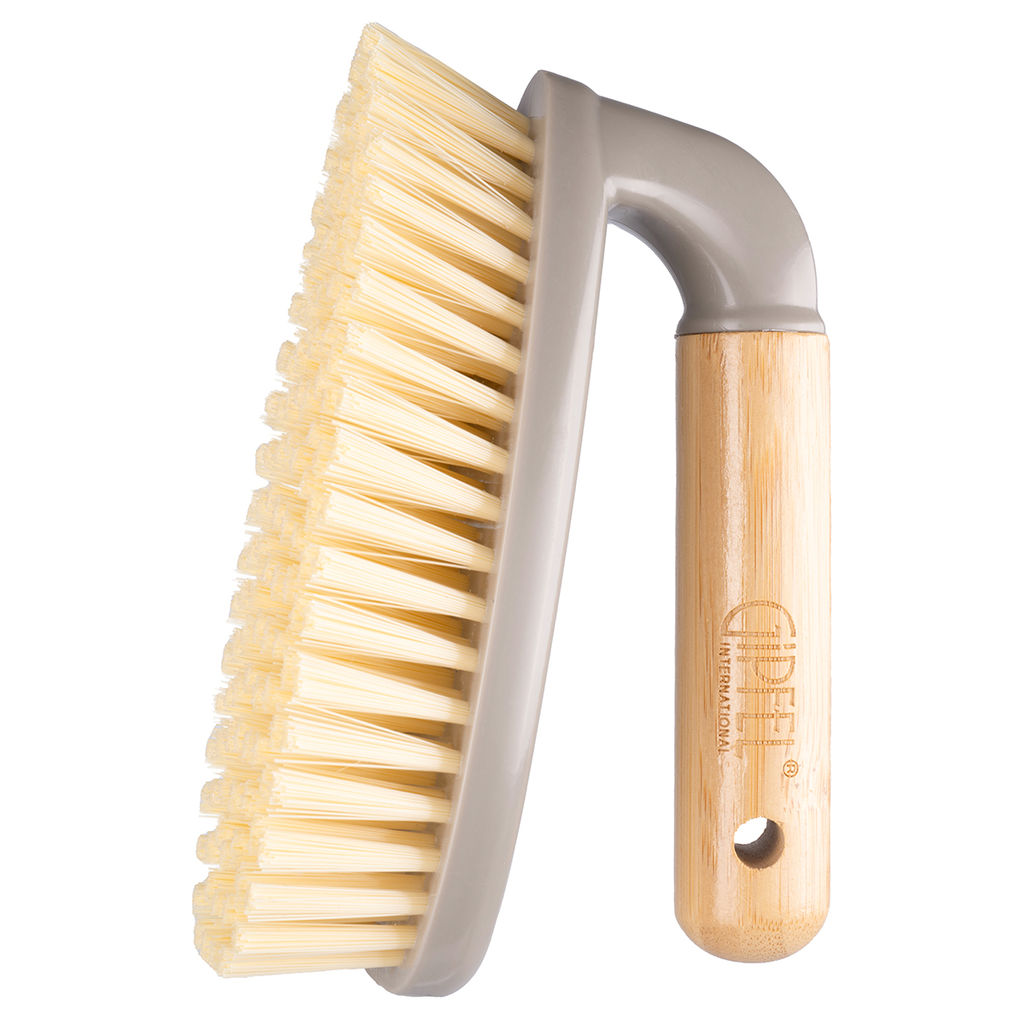 52406 GIPFEL Щетка утюжок CLEAN SERIES, 14,5х7х9,5 см. Материал: пластик, бамбук. Цвет: серо-бежевый.  фото 2