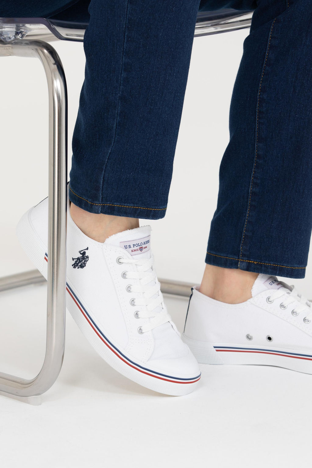 U. S. Polo Assn Мужская белая спортивная обувь - U.s. polo assn фото 2