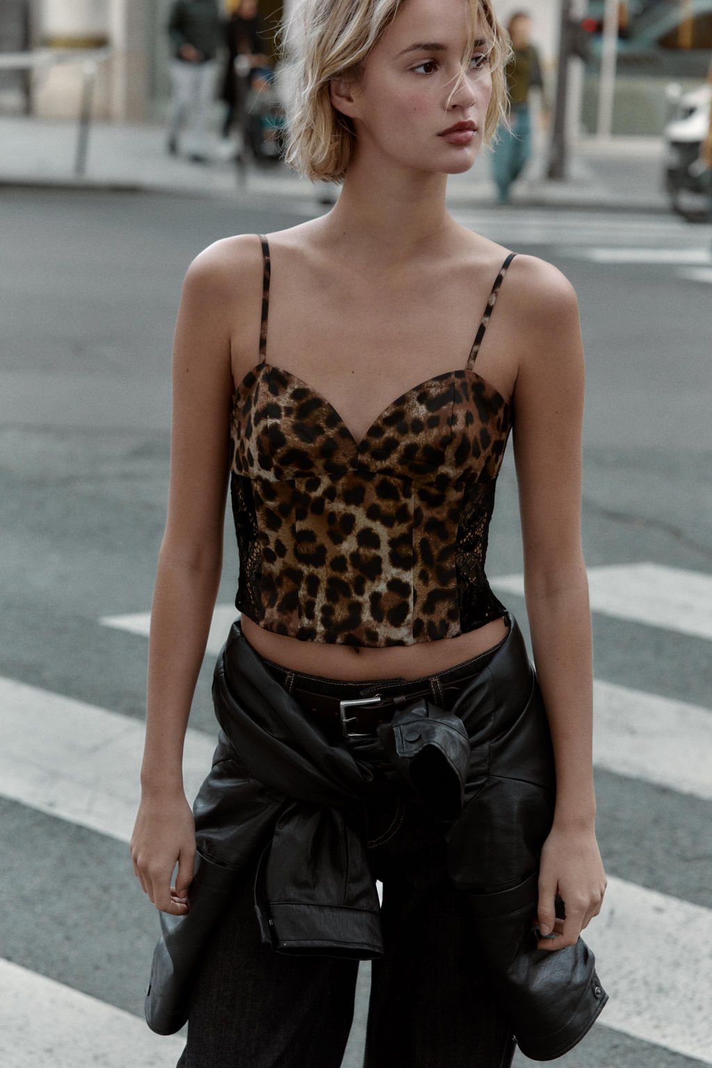 ANIMAL PRINT LACE TOP - Zara фото 2