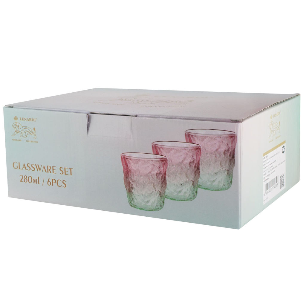 Акция Цена снижена!
Спец. цена 200-016 Набор из 6 стаканов 280мл в под.уп.(х8)Стекло