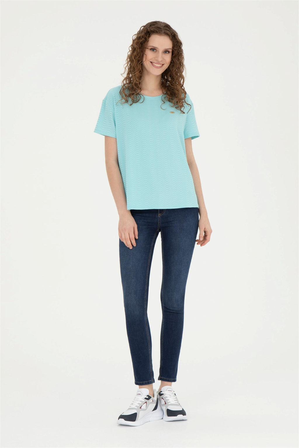 Женская мятная футболка - U.s. polo assn фото 4