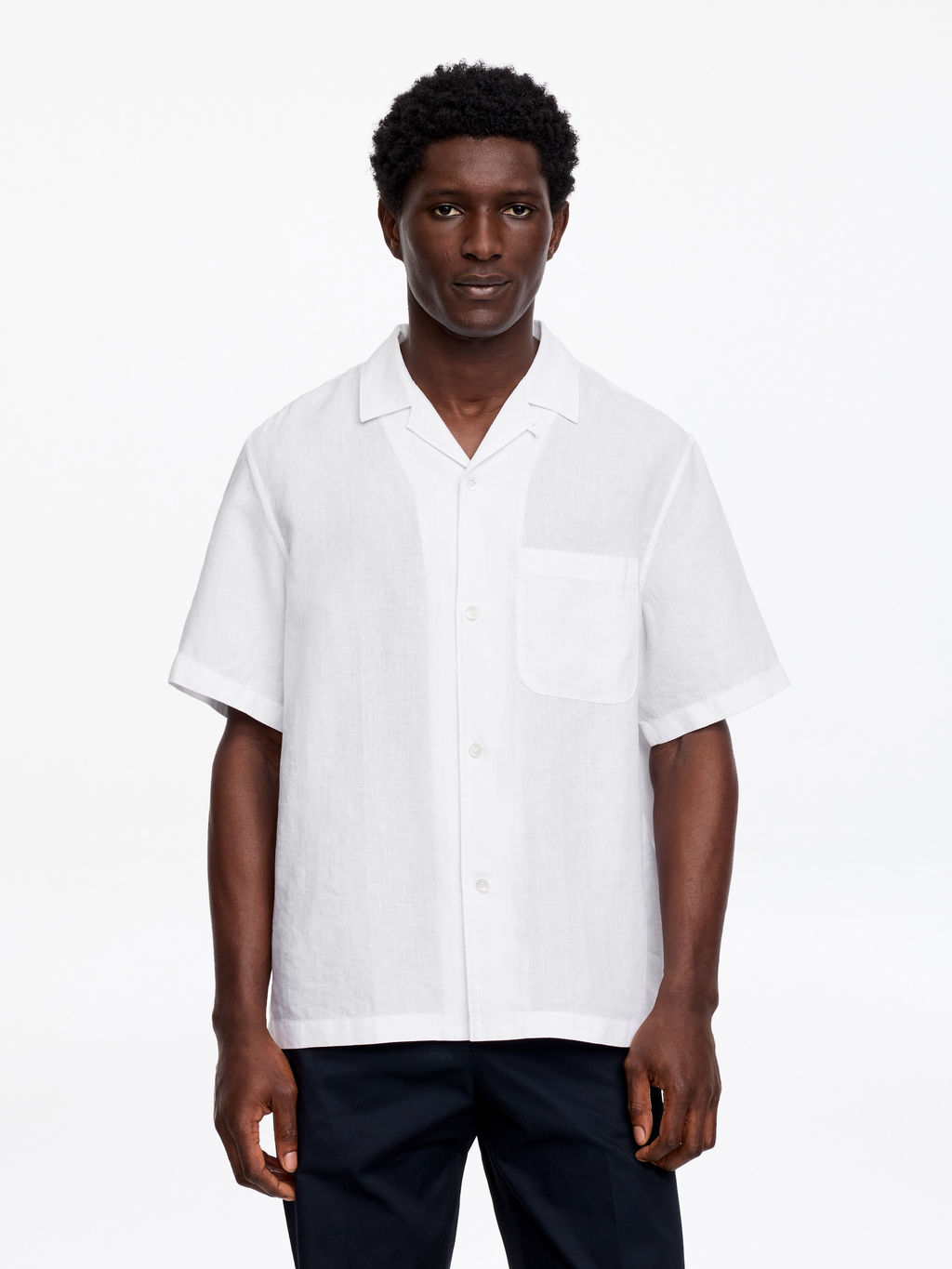 Camisa resort de lino - H&m фото 4