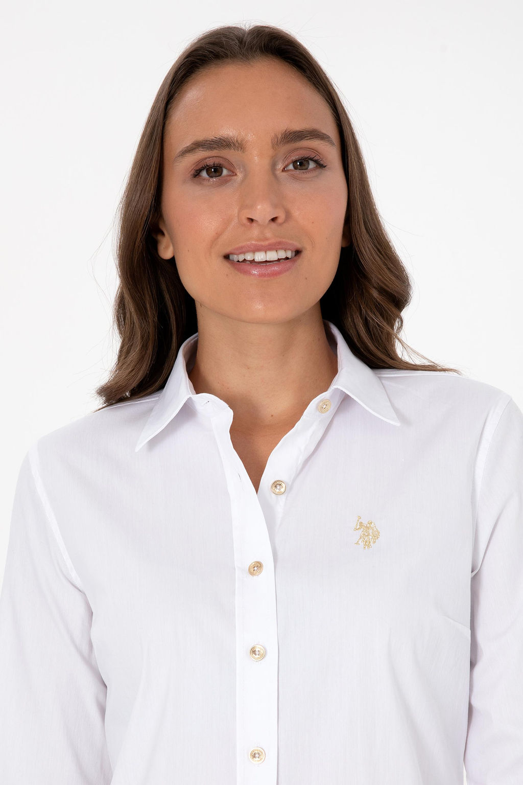 Kad_n Beyaz Uzun Kollu Basic G_mlek - U.s. polo assn фото 2