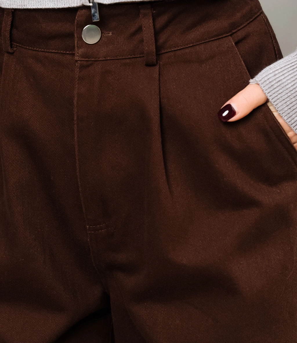 Джинсы #ОКТ165001, шоколадный - Dommod фото 4