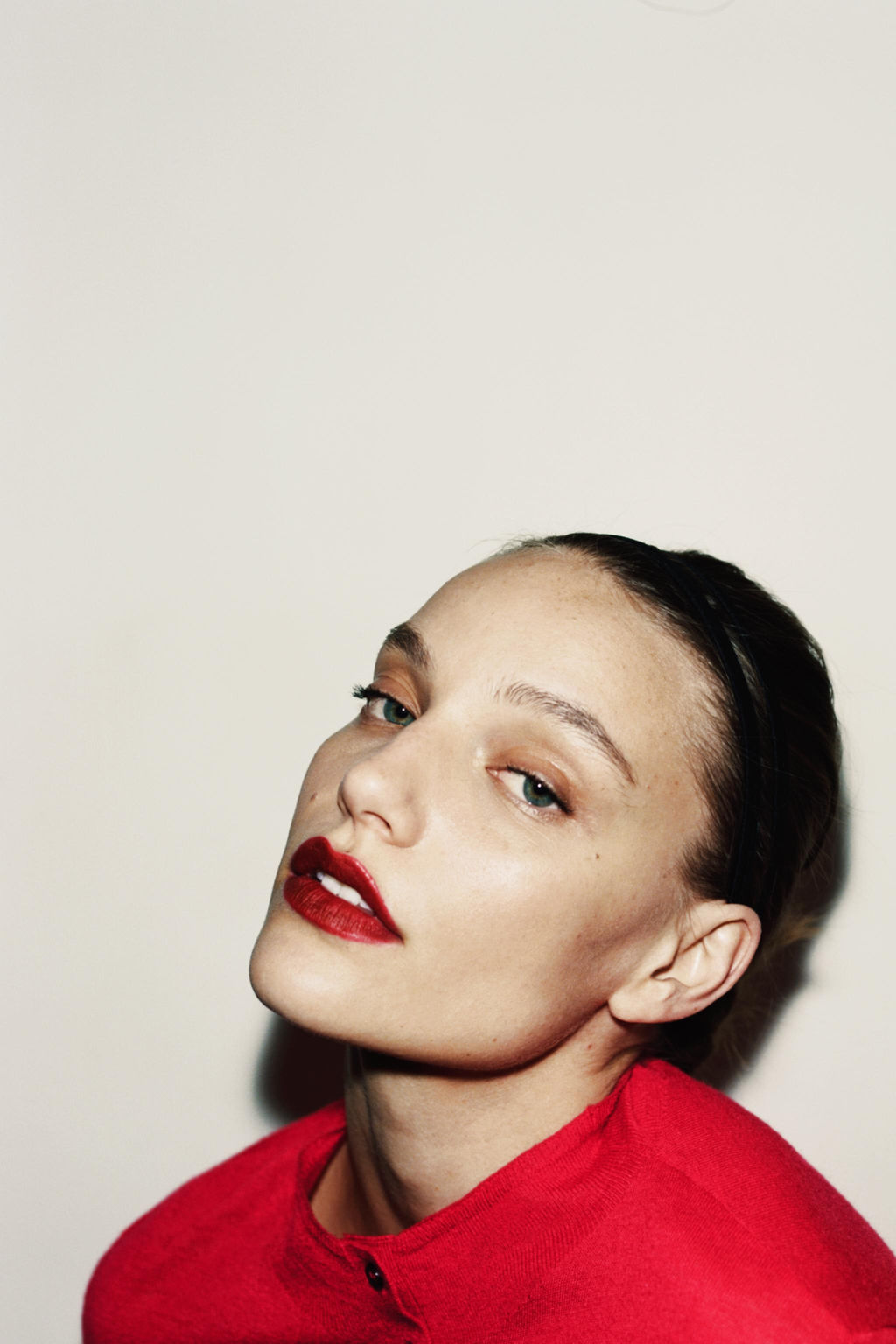 SUJETADOR TRIANGULAR ENCAJE / Granate