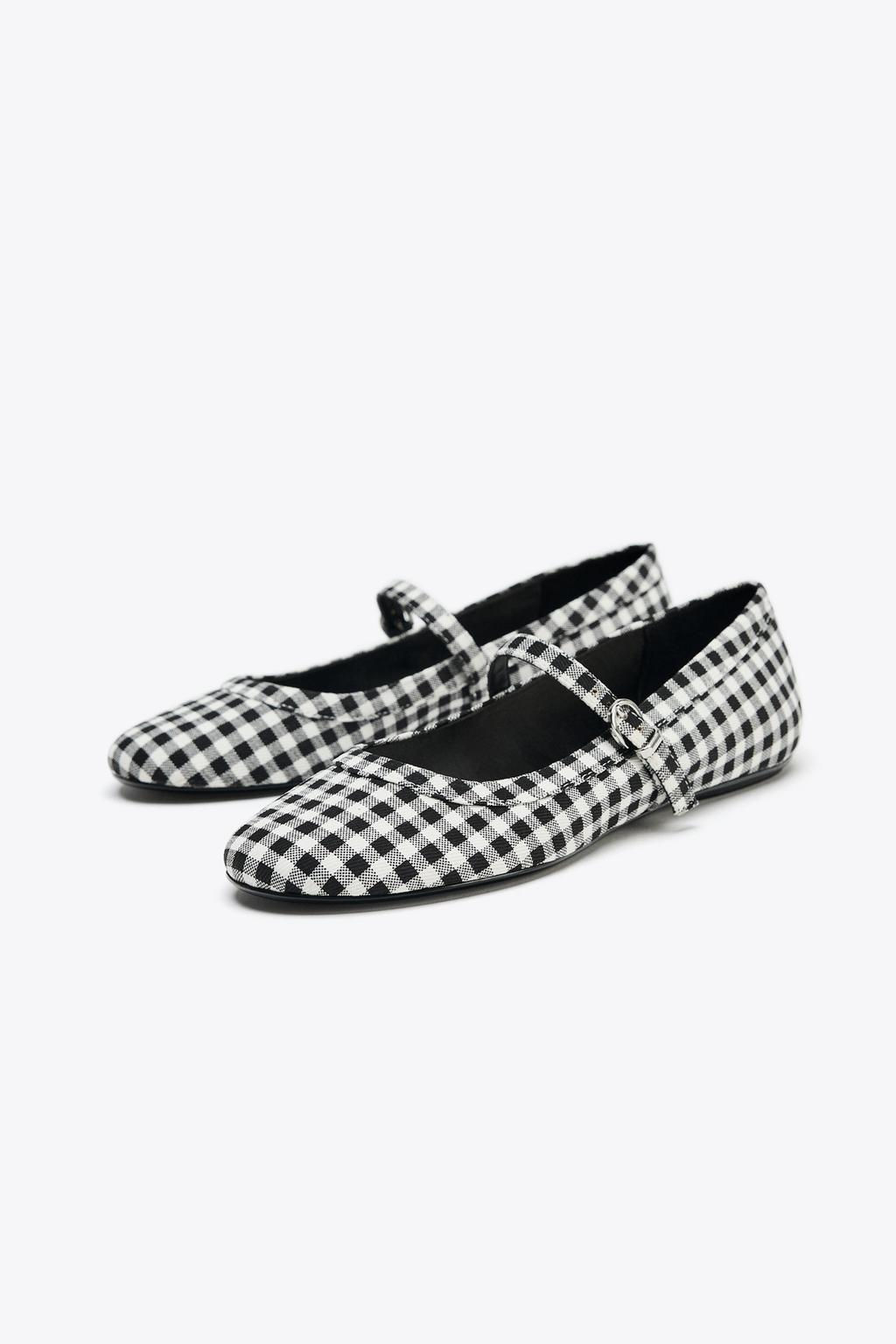 CHECK MARY JANES - Zara фото 9