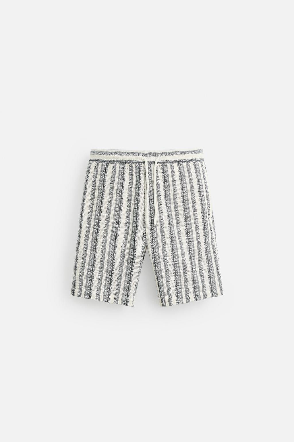 TEXTURED REGULAR FIT BERMUDA SHORTS - Zara фото 8