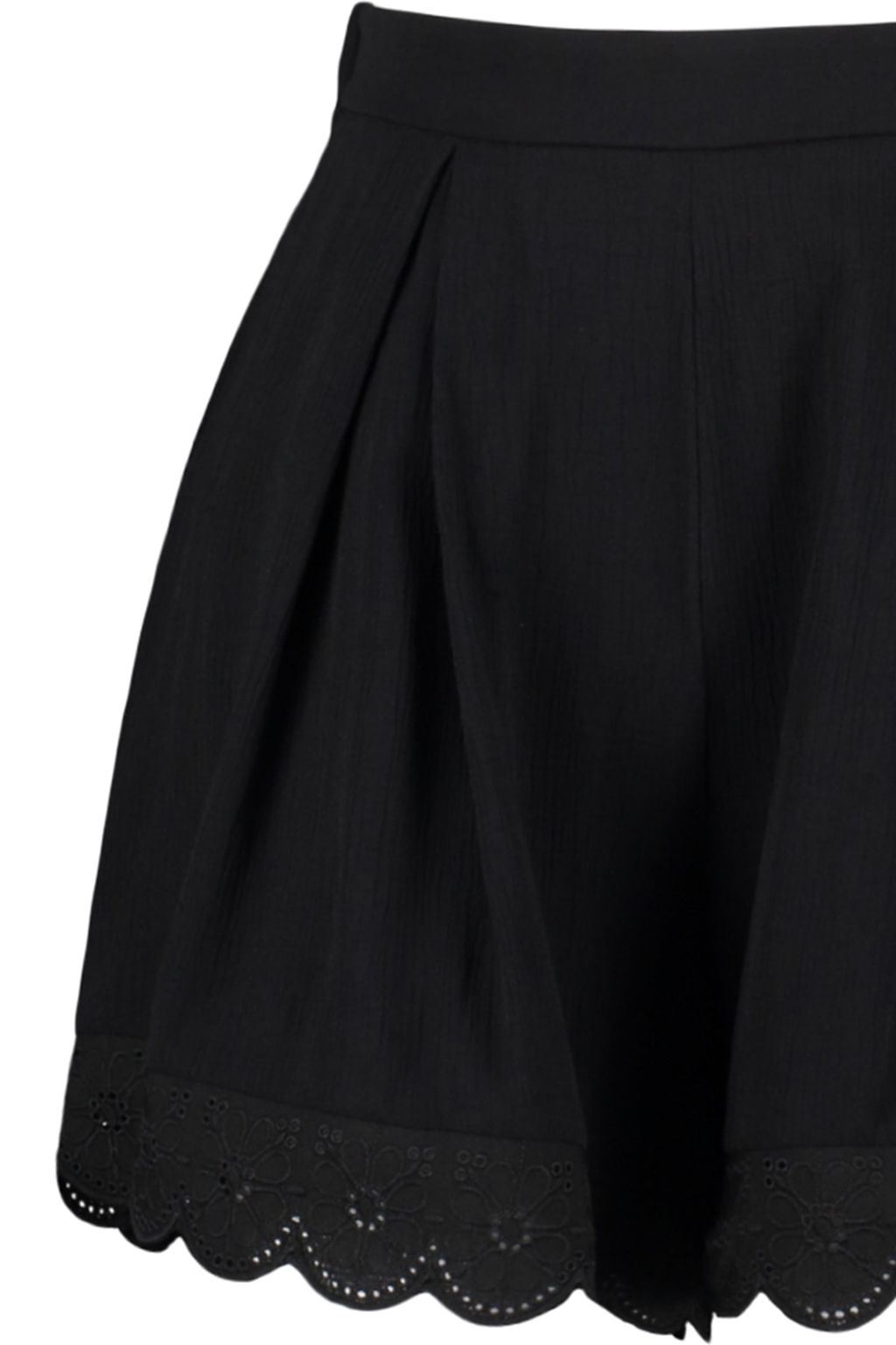 TRENDYOLMILLA Siyah Dokuma Brode Detayl? Plaj Sort & Bermuda TBESS23SR00039  фото 8