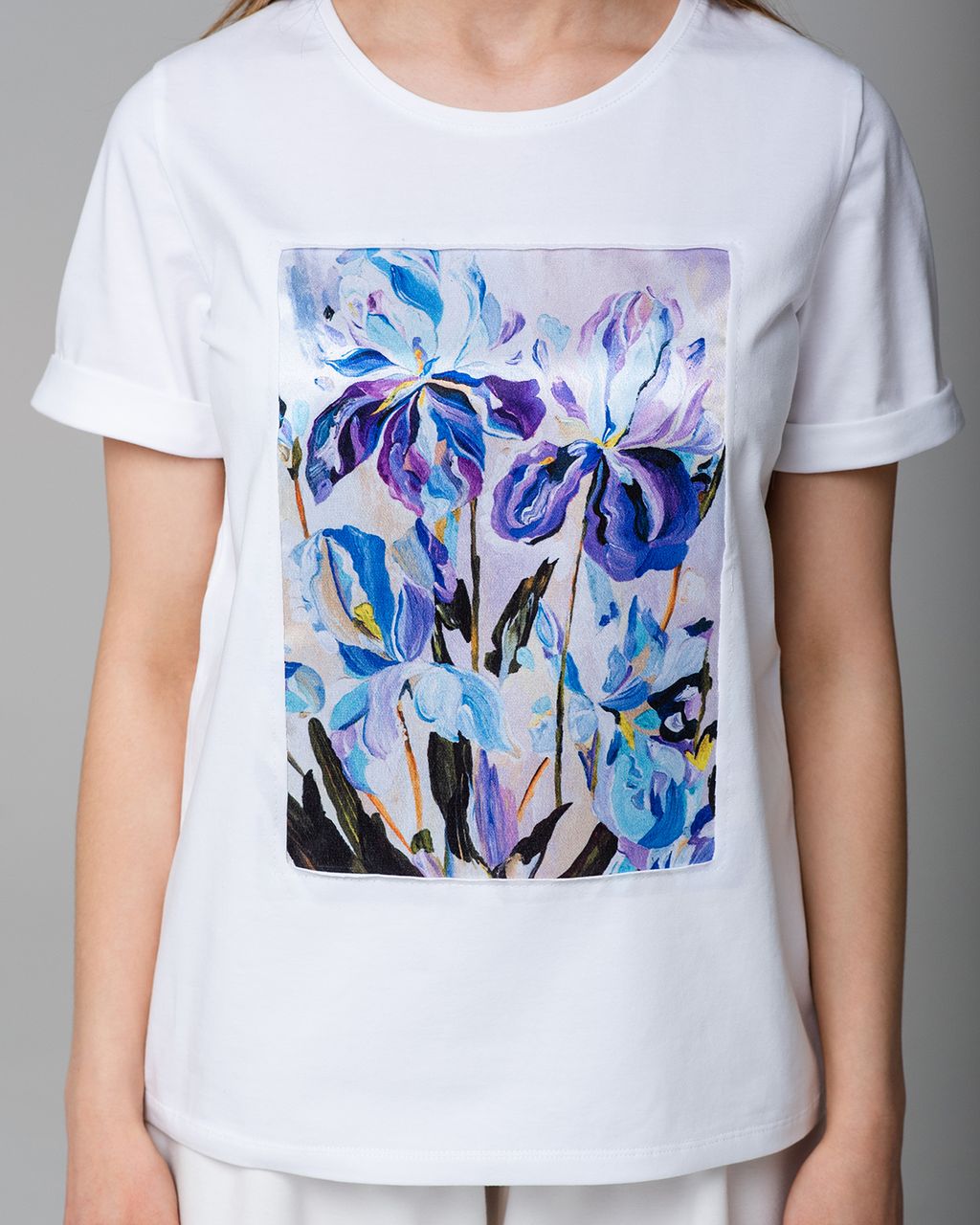 Футболка с шёлковой вставкой FSK089 - Sahar art lab фото 3