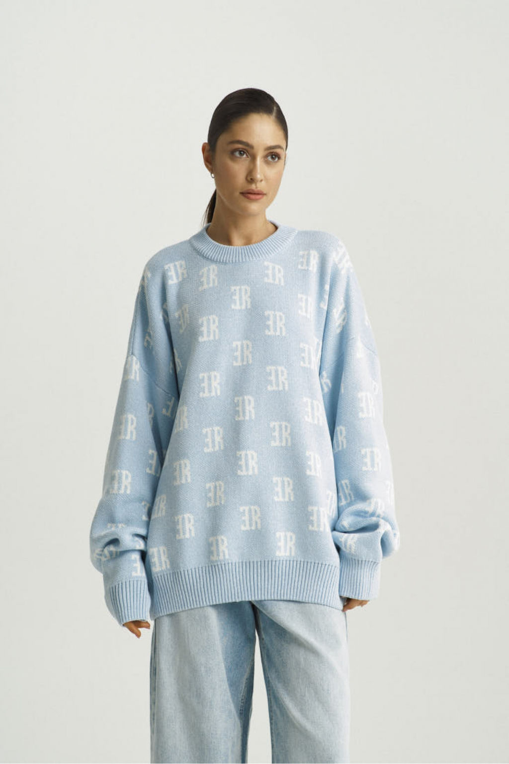 Джемпер Cotton Jacquard Light Blue