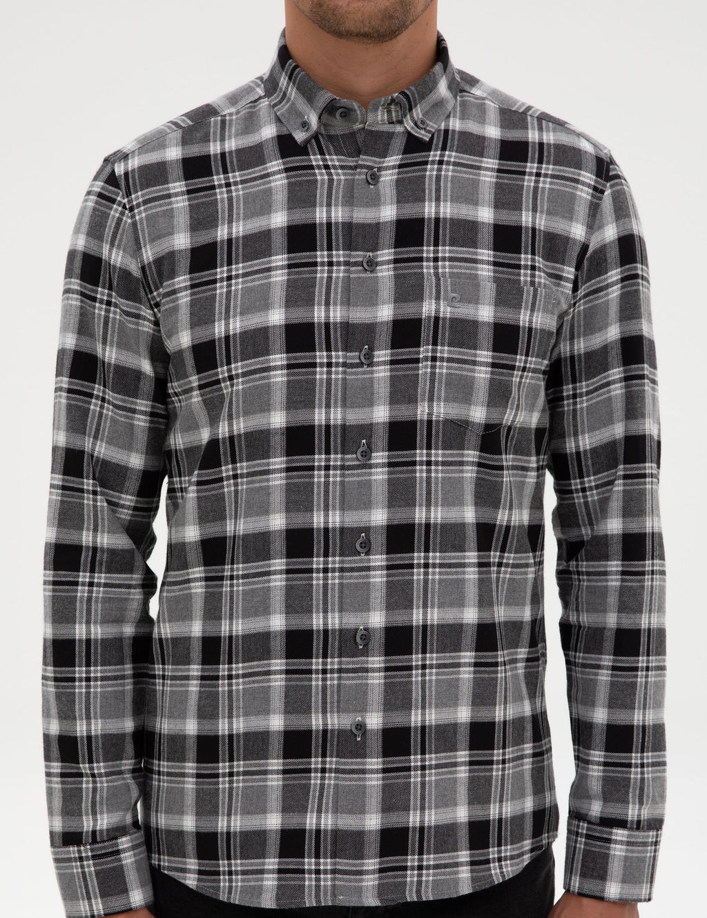 Siyah Regular Fit Uzun Kollu G_mlek - Pierre cardin фото 6