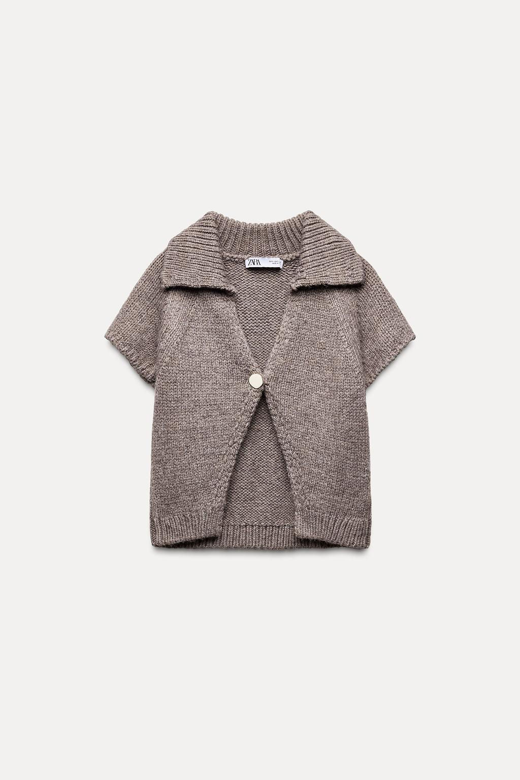 BUTTONED KNIT CARDIGAN - Zara фото 7