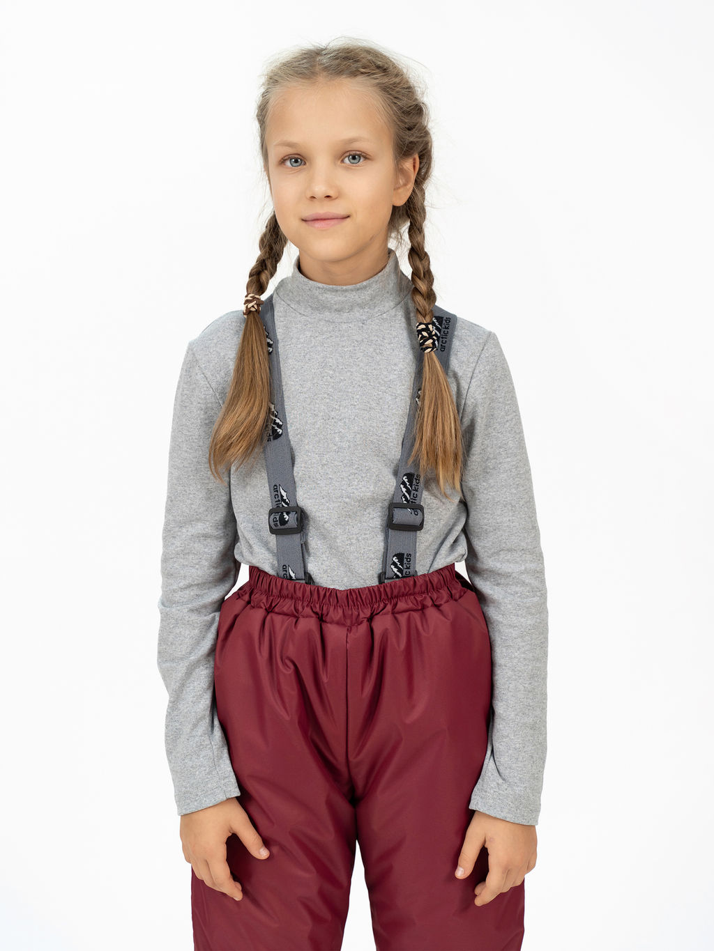 Брюки детские зимние бордовые