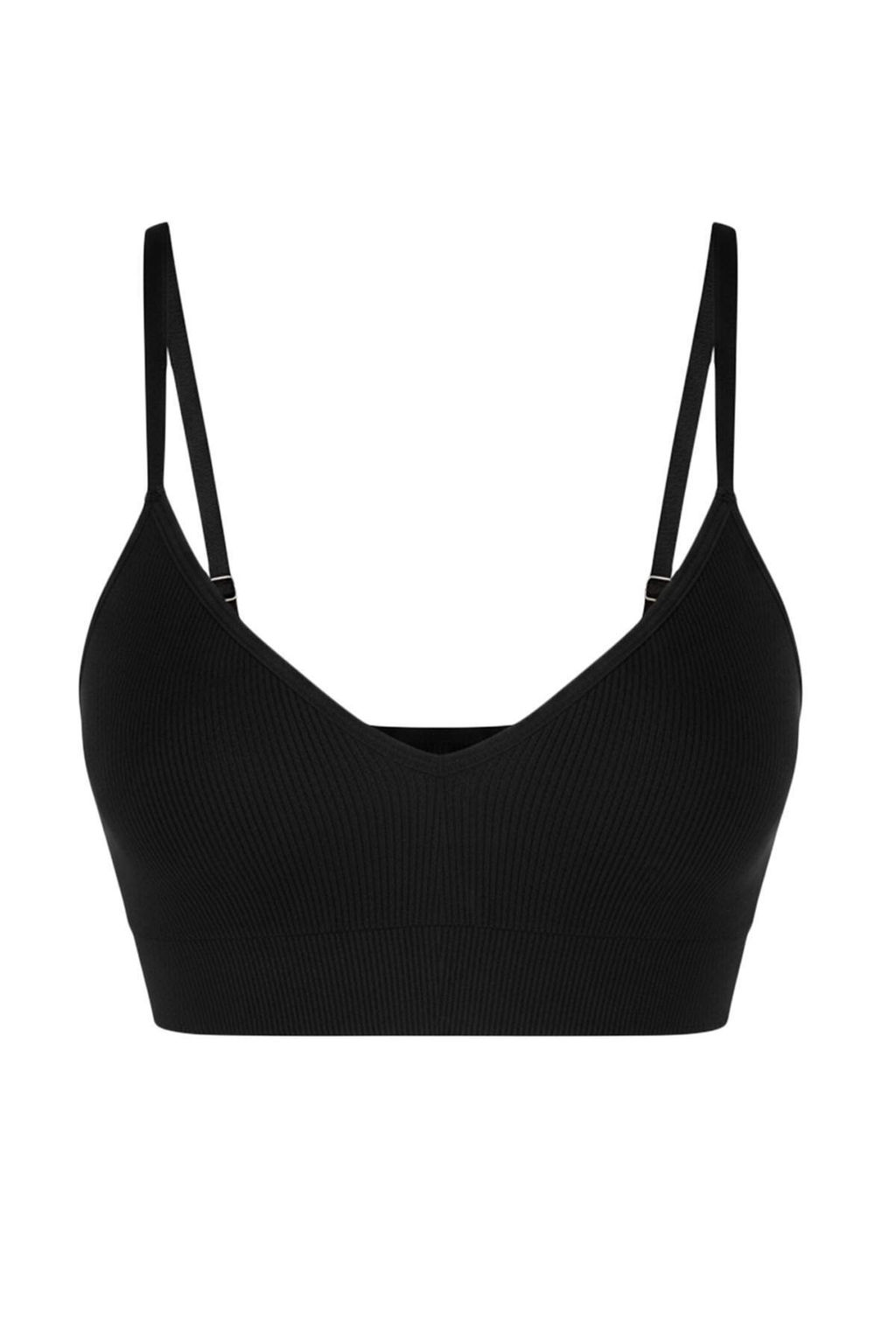 Siyah-Beyaz 2li Kaskorse Duz Dikme Kap Bralette Sutyen THMAW26SU00007 - Trendyolmilla фото 10