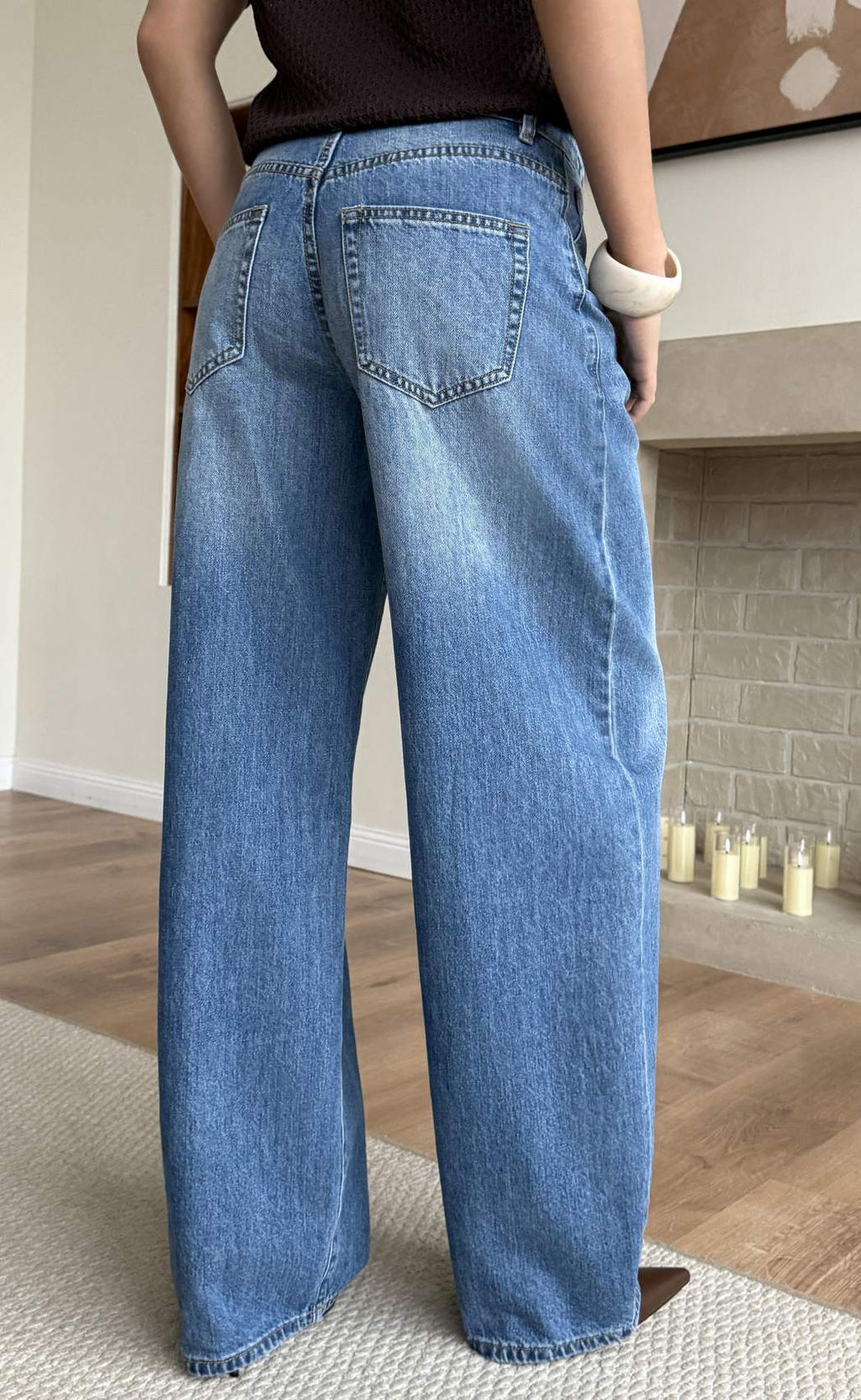 Джинсы Fine Joyce F612-0113 синий хлопок  фото 7