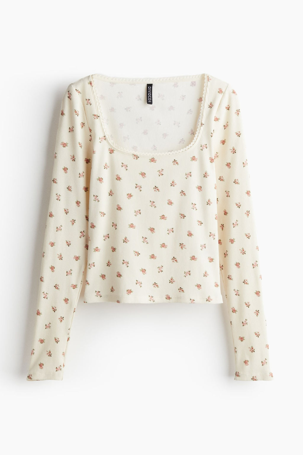Top de algodon con ribete de picot - H&m фото 5