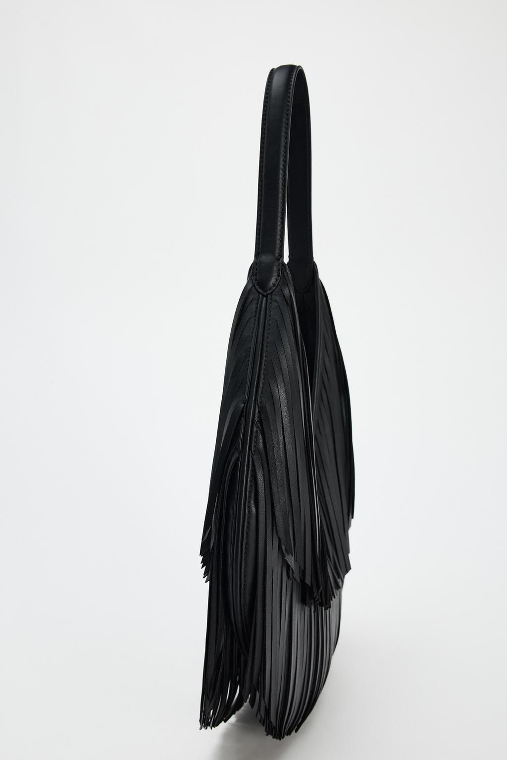 FRINGED TOTE BAG - Zara фото 5