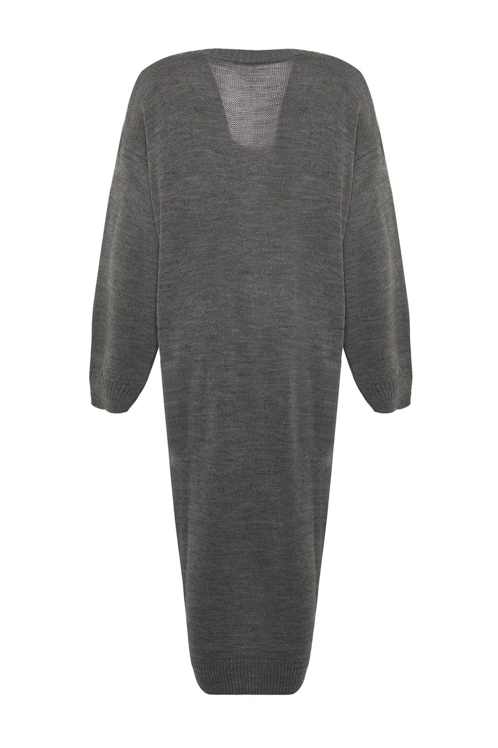 Antrasit Maxi Triko Genis Kal?p Elbise TWOAW23EL00642