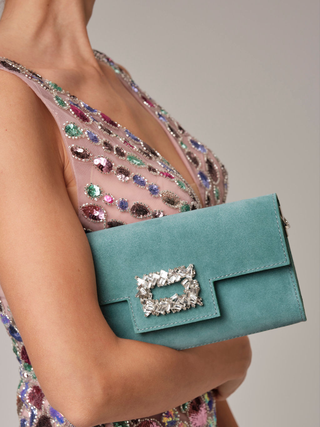 Клатч замшевый Deboro 31016 минт