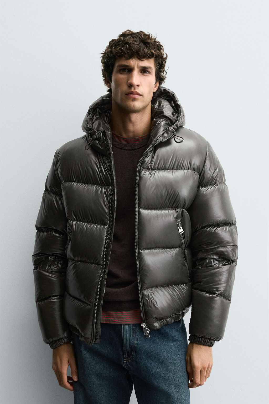 CAZADORA 80% PLUM?N - 20% PLUMA WATER REPELLENT / Khaki oscuro - Zara фото 2