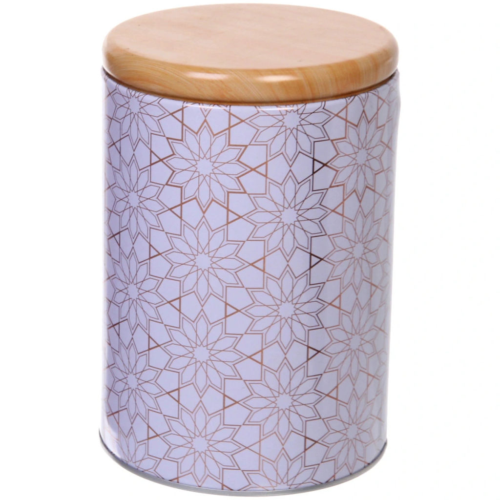 Цена за 2 шт. Банка для продуктов металлическая "Фантазия" 1300мл 11*15см