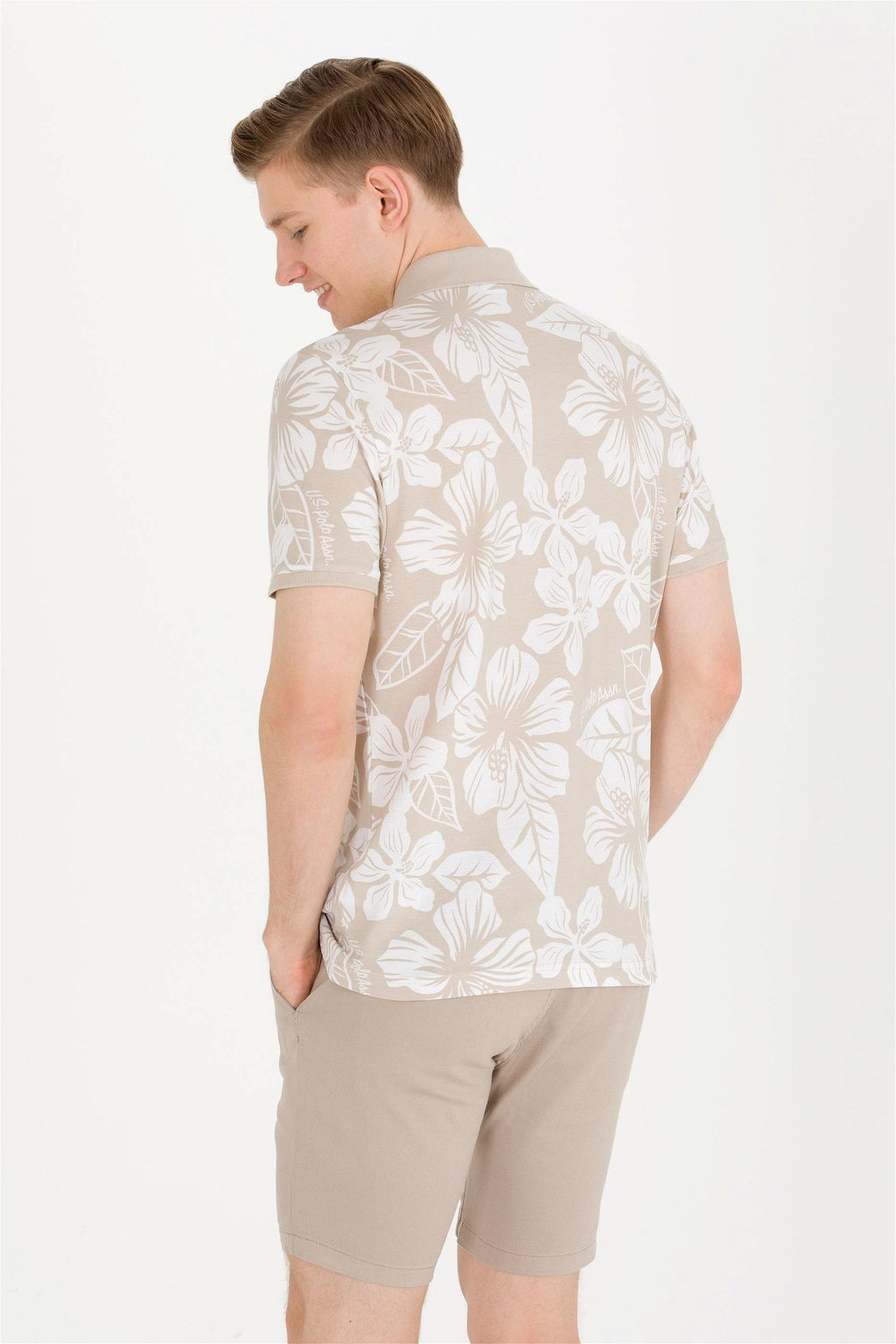 U. S. Polo Assn Мужская футболка с воротником-поло Stone - U.s. polo assn фото 13