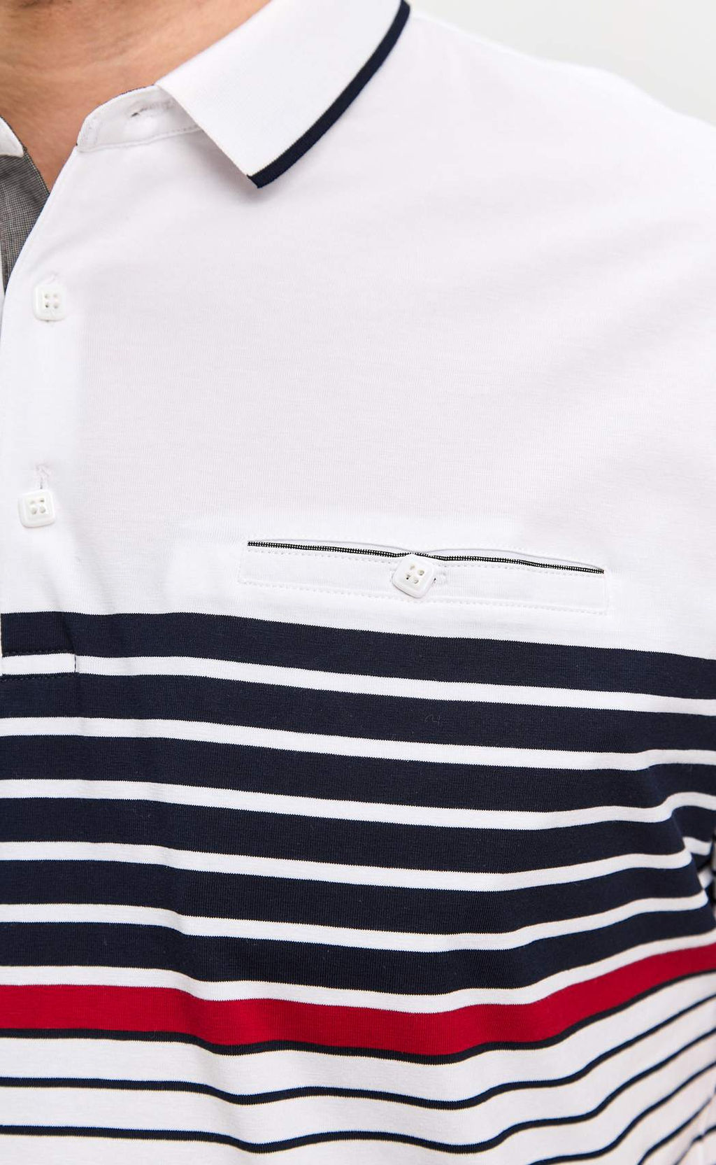 Футболка-поло F511-07-109 white - Fine joyce фото 5