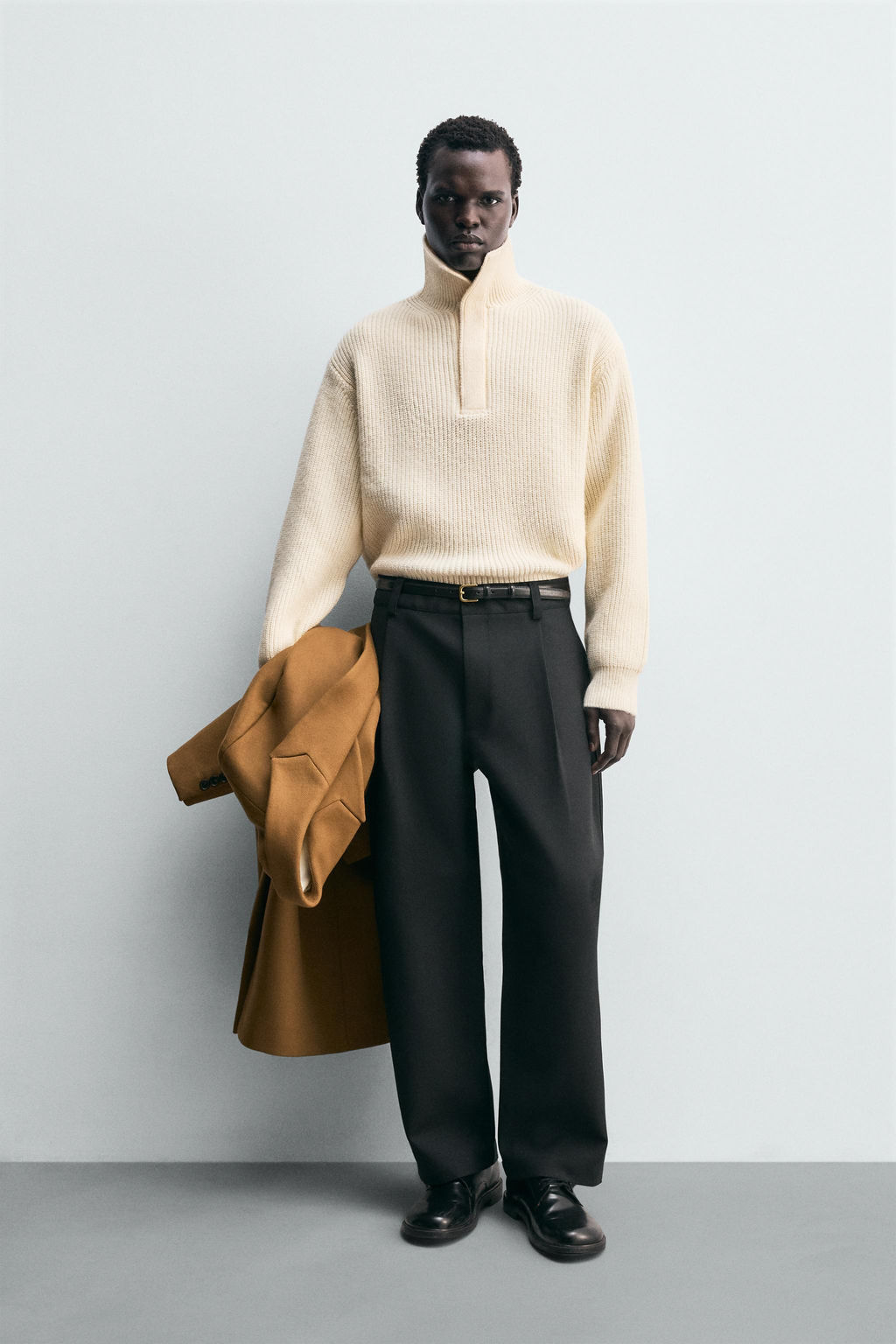 STRUCTURED HIGH NECK JUMPER