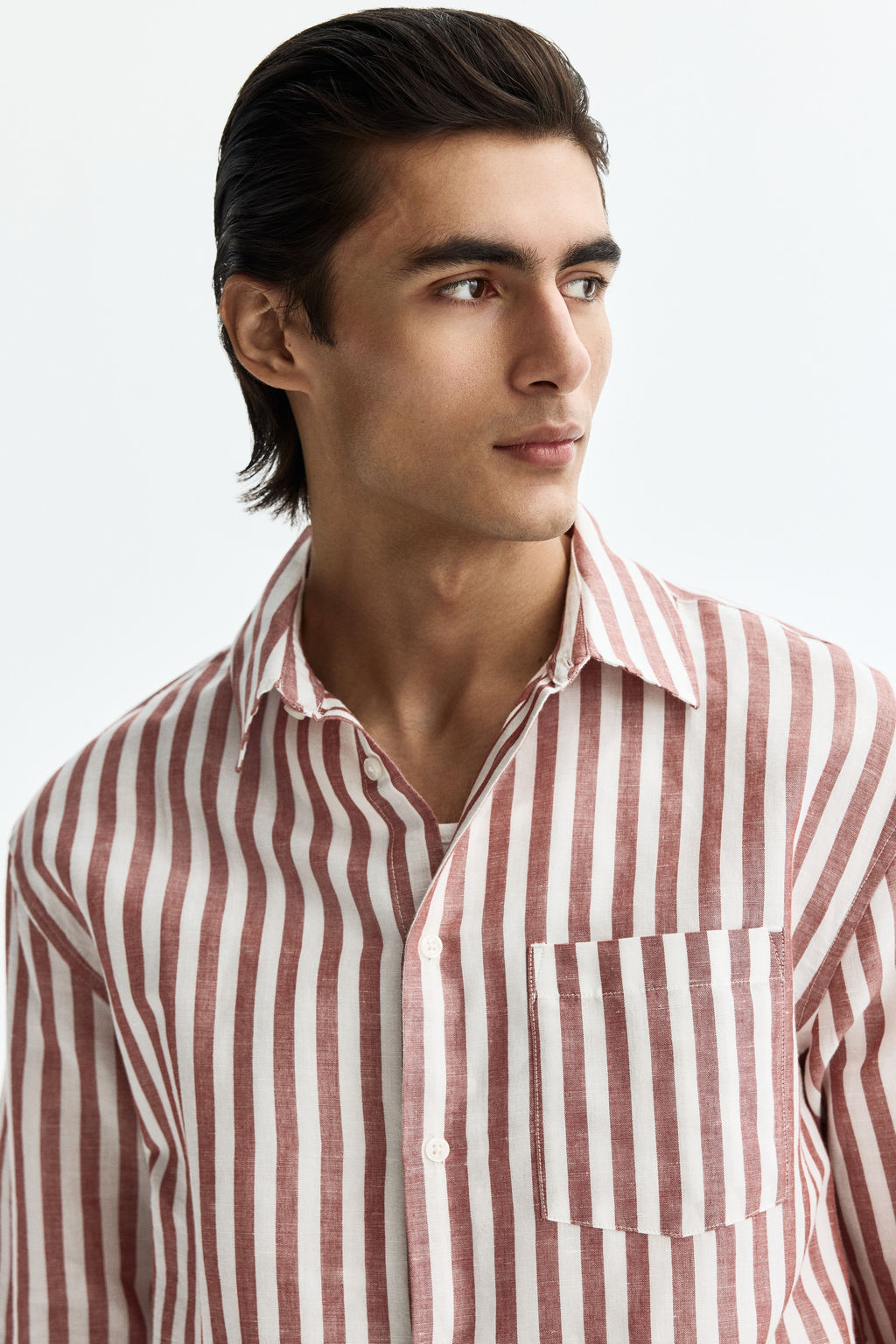 Camisa en mezcla de lino Relaxed Fit - H&m фото 13