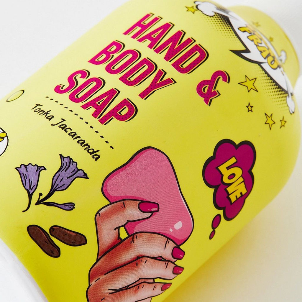 WOW FRAU! Мыло для рук и тела / Tonka Jacaranda, 500 мл  фото 4