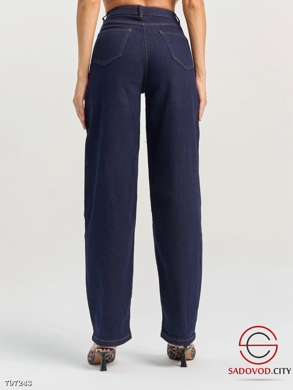 Джинсы багги на резинке - Bruno фото 3