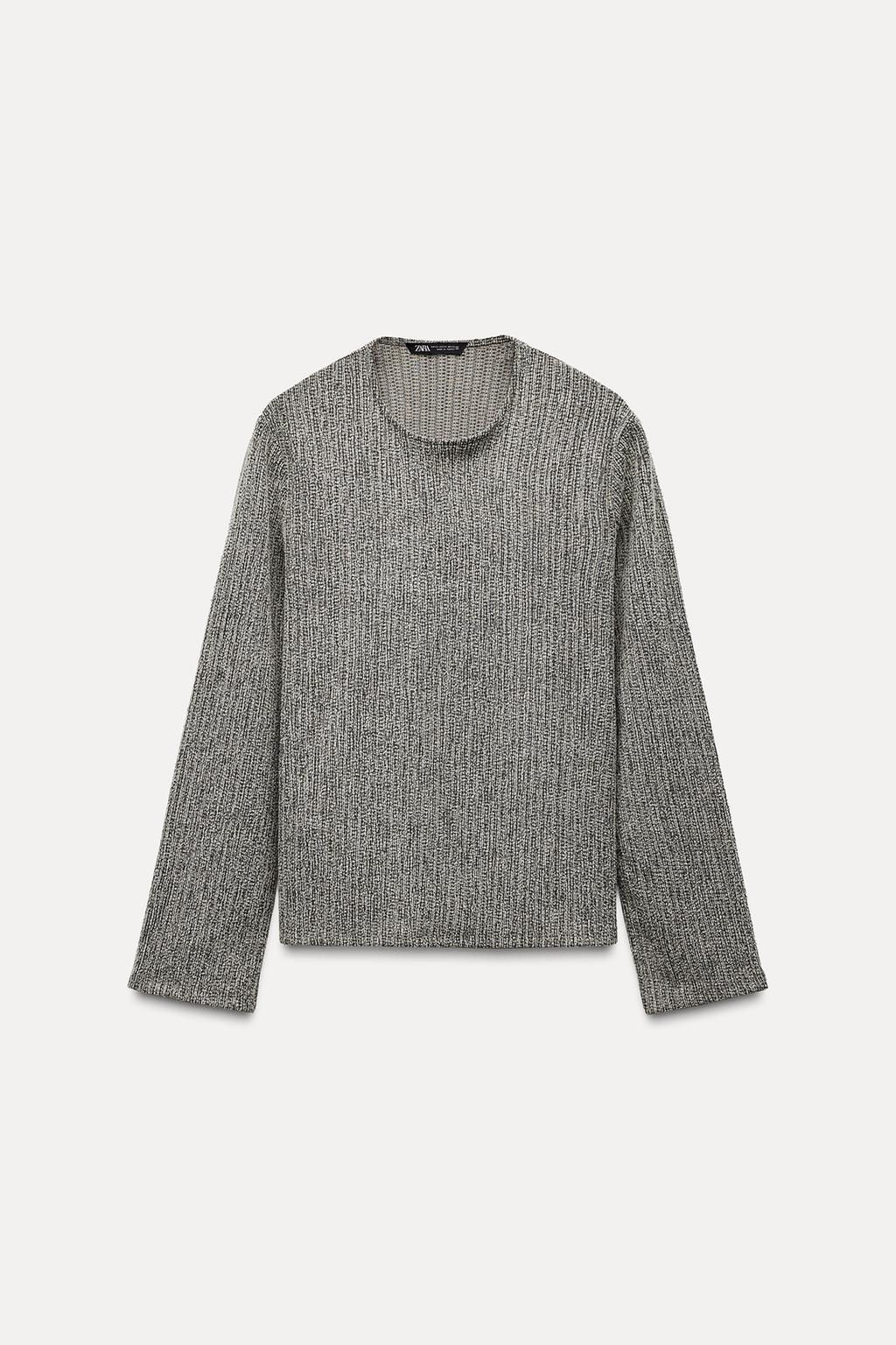 TEXTURED TOP WITH BOW - Zara фото 12