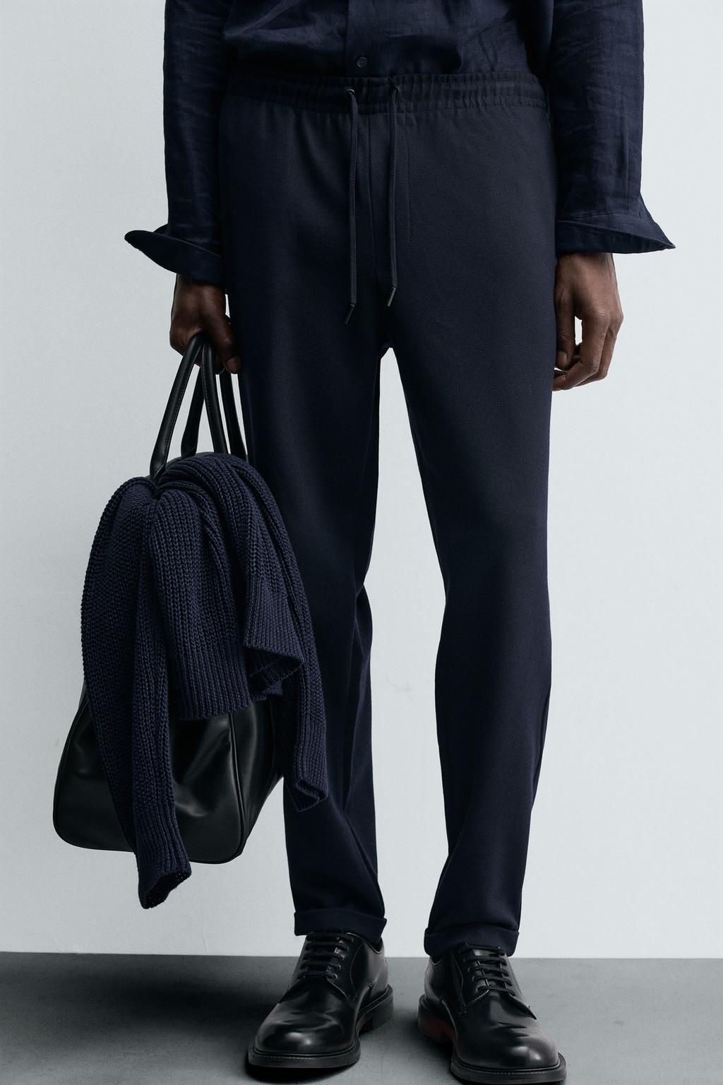 EASY CARE JOGGER WAIST TROUSERS - Zara фото 46