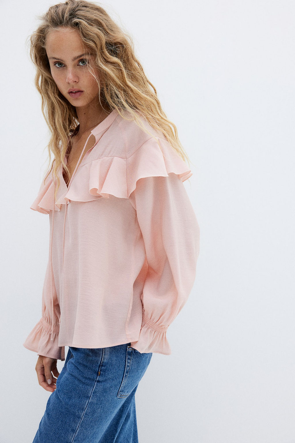 Blusa con volantes - H&m фото 4
