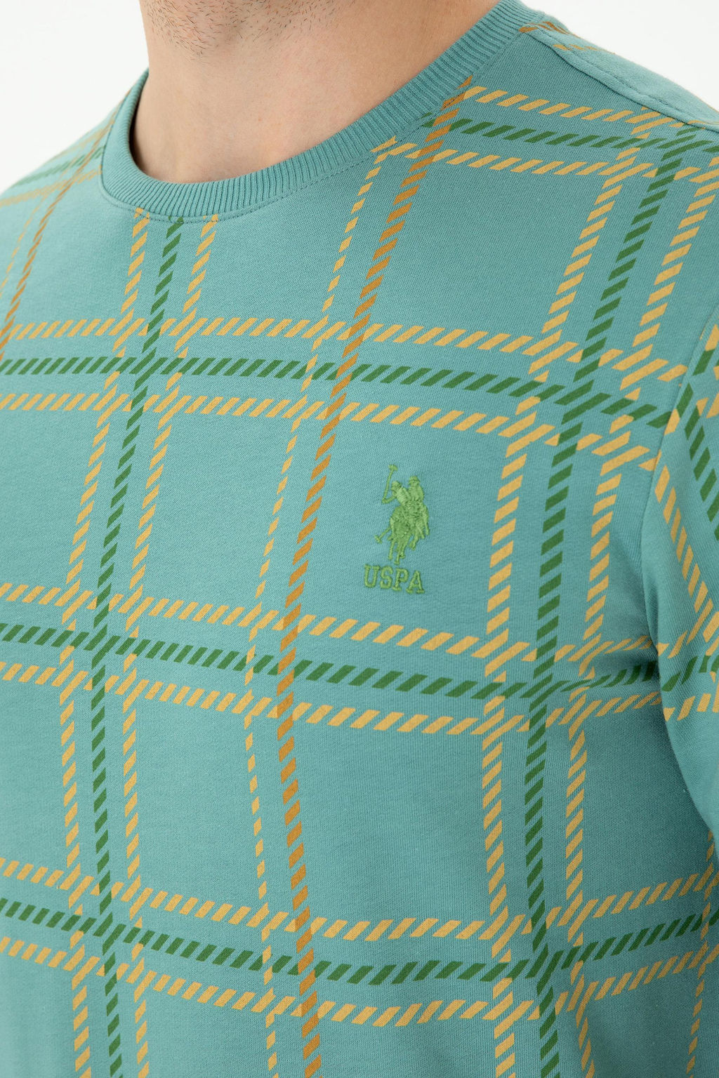 Мужской мятный свитшот Неожиданная скидка в корзине - U.s. polo assn фото 14