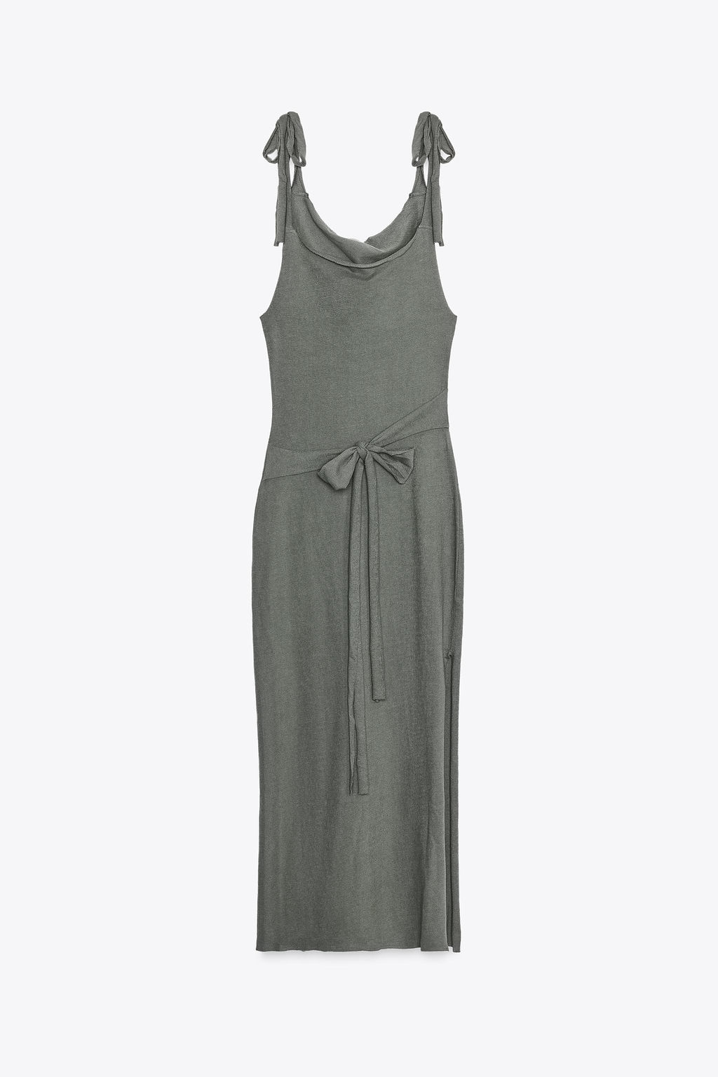 BELTED DRESS WITH BOW - Zara фото 12