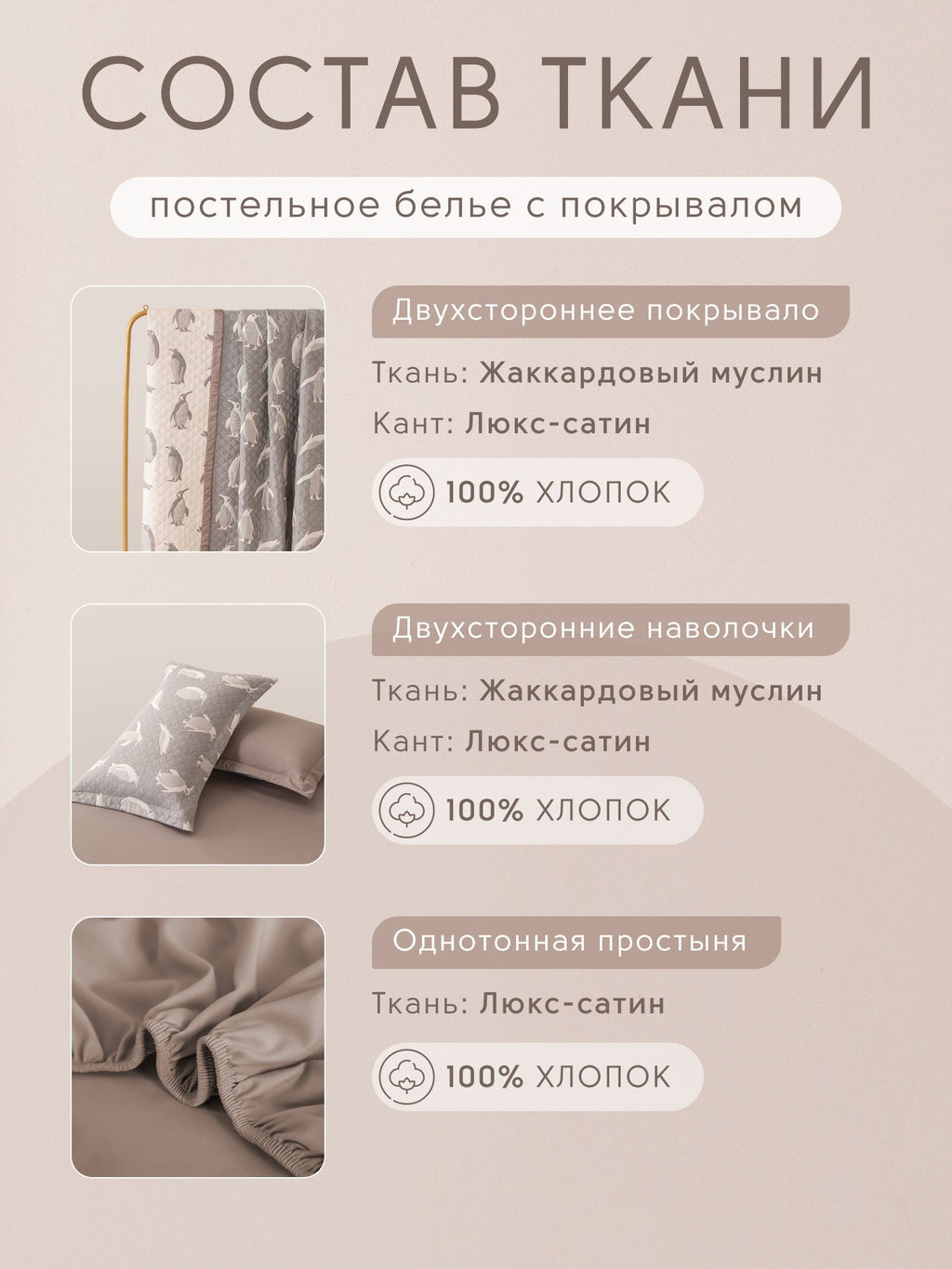 Комплект постельного белья на резинке Сатин Aurora Veil с Покрывалом AVR001 180*200*25;160*200*25;140*200*25 Евро - Ситрейд фото 5