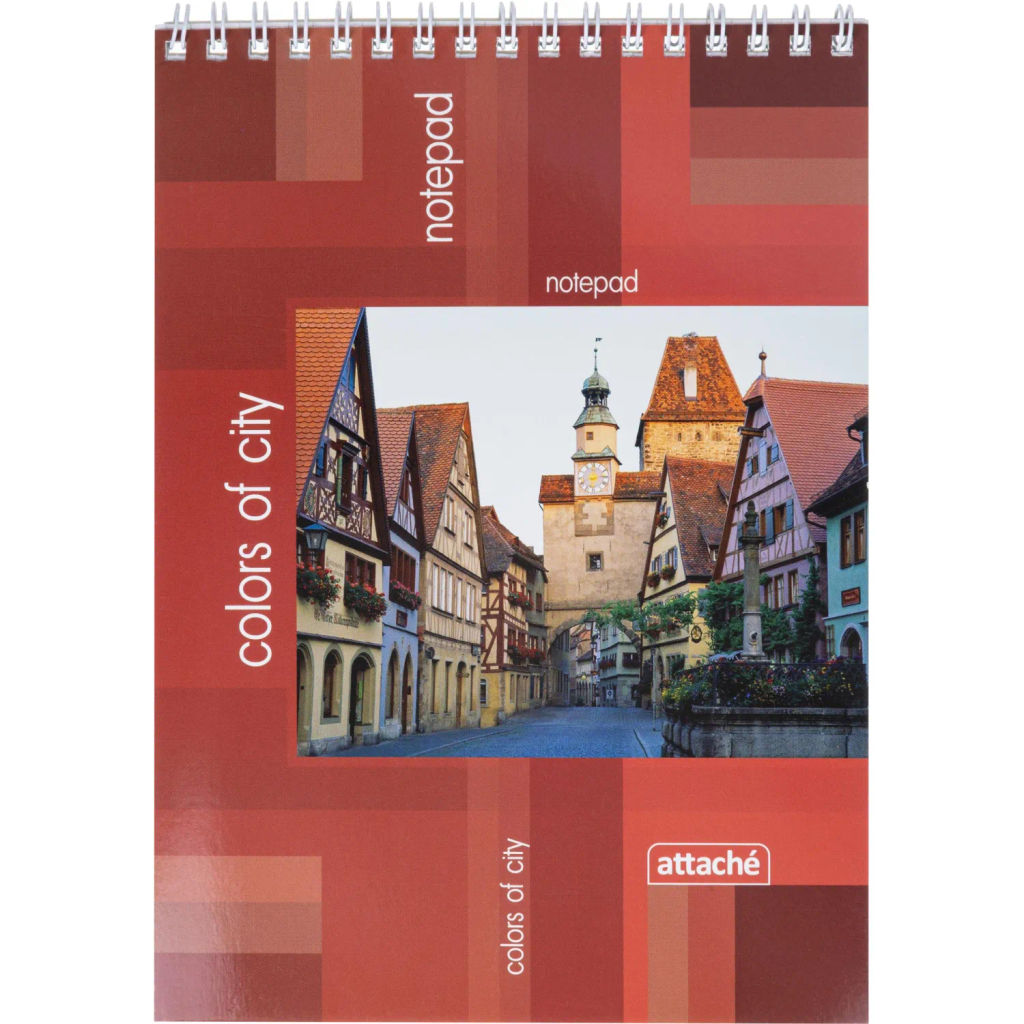 Блокнот на спирали А5 50л. ATTACHE-БИЗНЕС облж. 14с157 клетка  фото 2