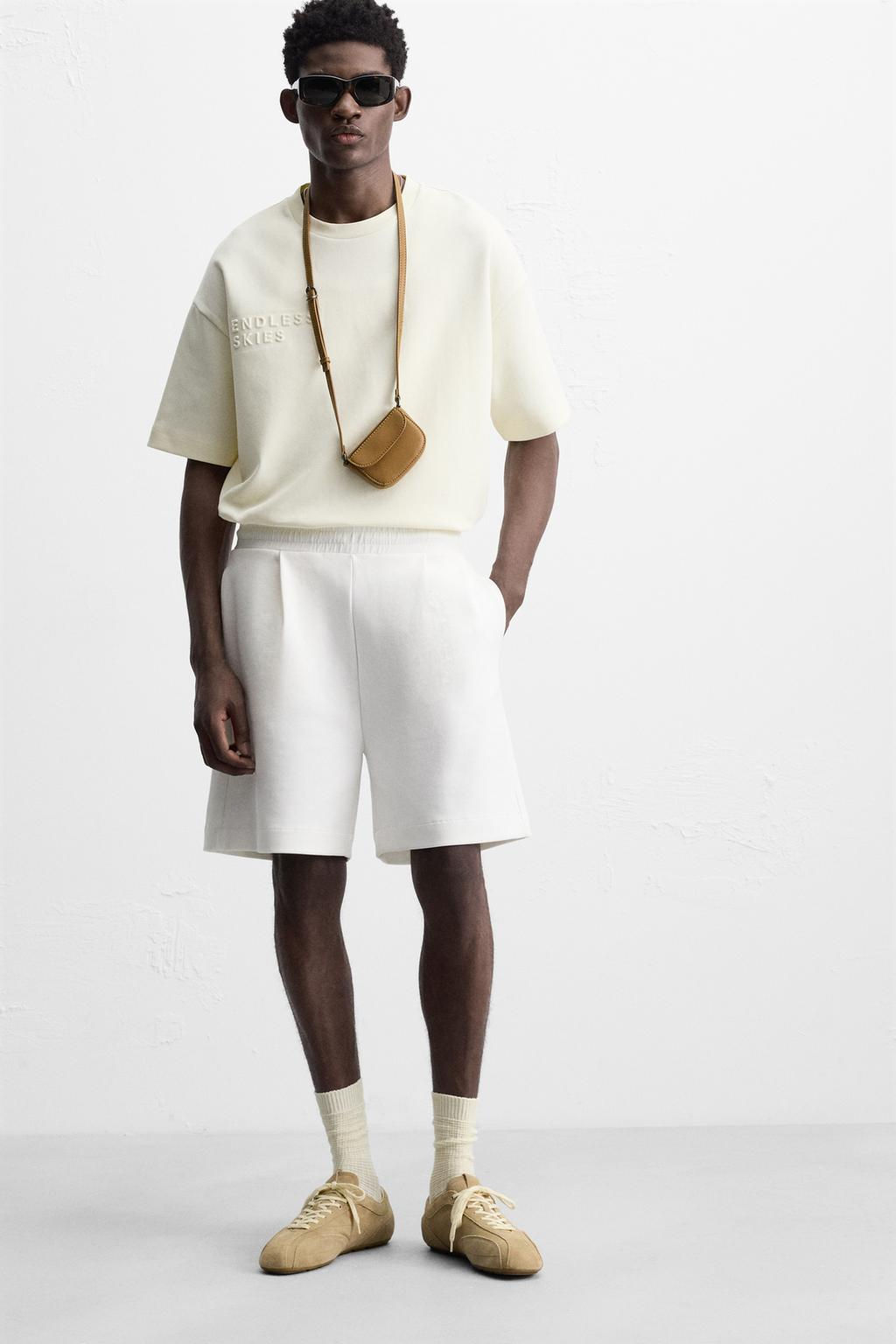 PLEATED TECHNICAL BERMUDA SHORTS - Zara фото 5