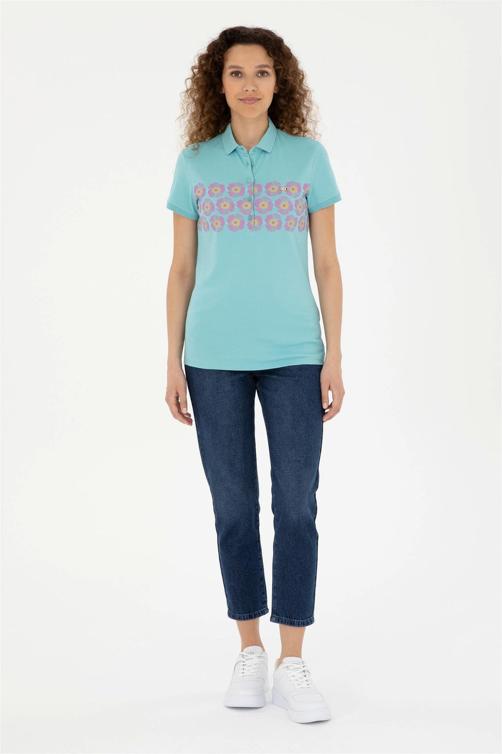 Женская мятная футболка Неожиданная скидка в корзине - U.s. polo assn фото 4