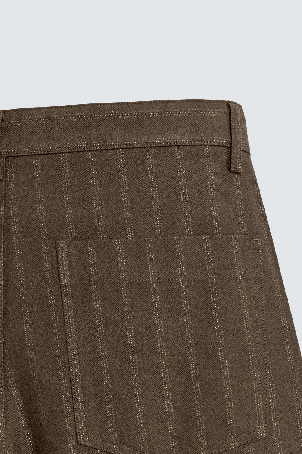 BALLOON FIT STRIPED JACQUARD TROUSERS - Zara фото 8