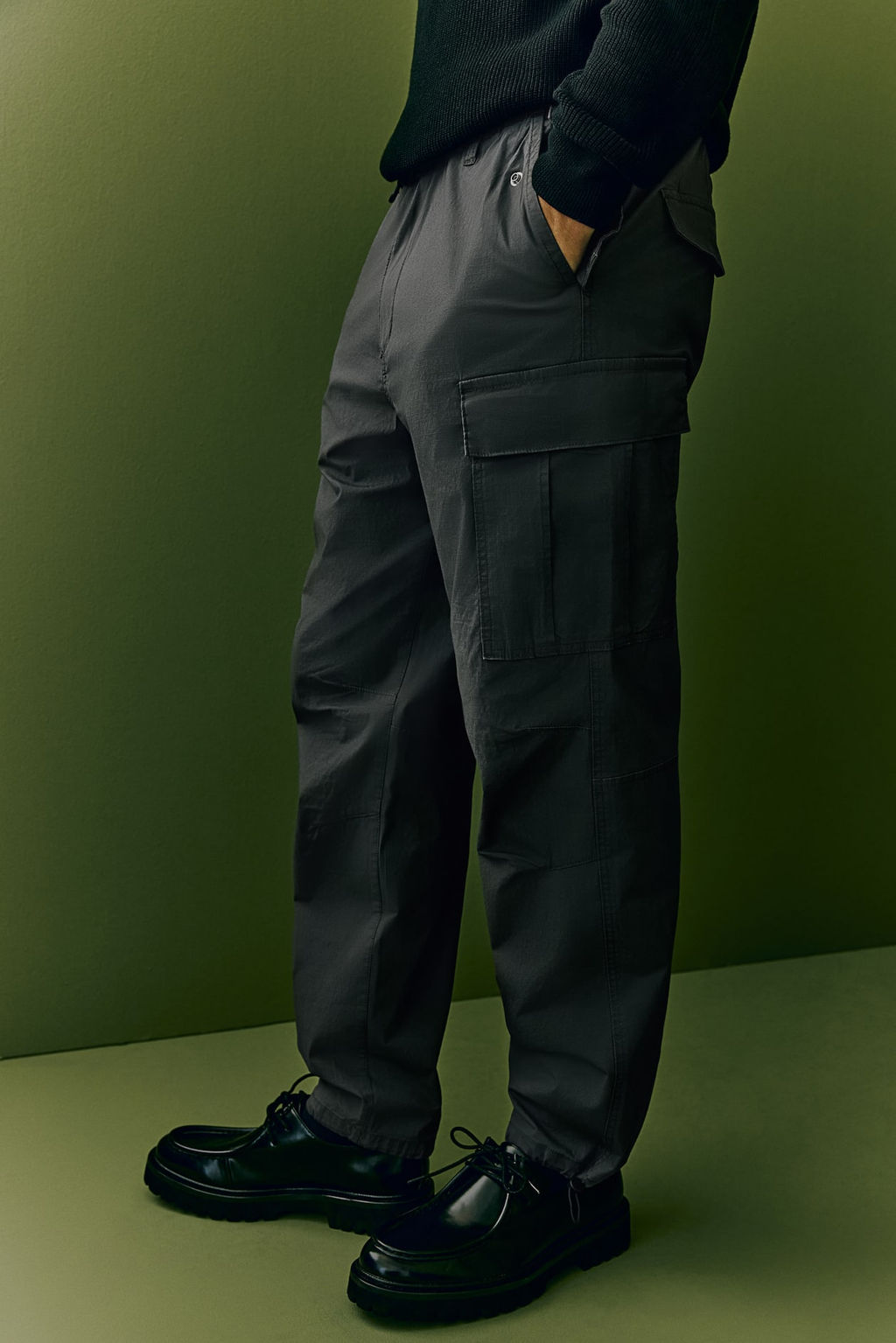 Pantalon cargo de ripstop Regular Fit - H&m фото 4