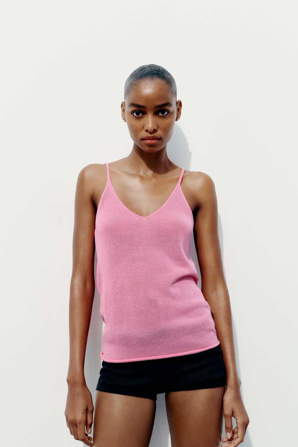 PLAIN STRAPPY KNIT TOP - Zara фото 2