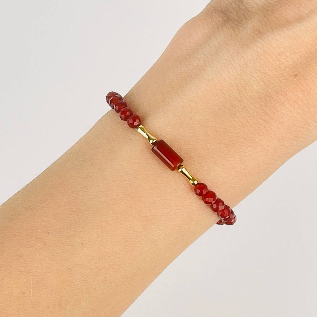 Браслет из Сердолика 17,5 см +